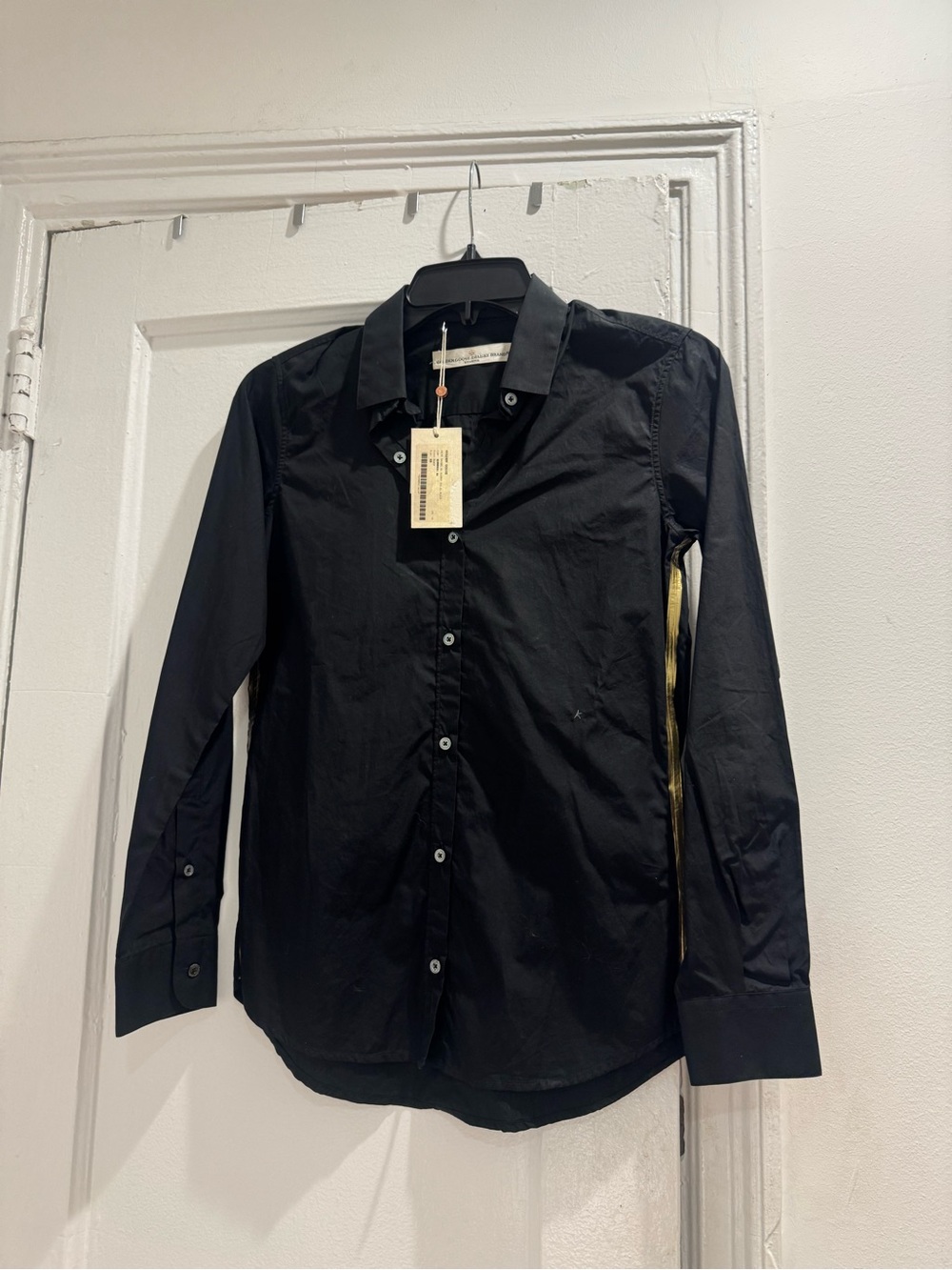 Golden Goose Black Men's Long-Sleeve Dress Shirt